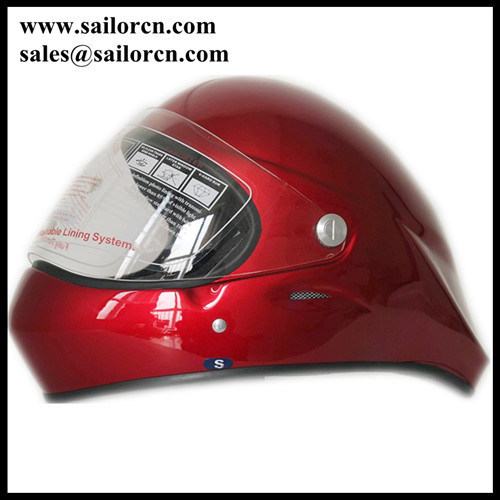 Skate boarding helmet full face CE Full face paragliding helmet red