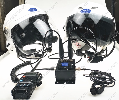 GD-K01-S6 and GD-G-S6 Paramotor helmet with intercom Paratrike intercom systercom autogyro helmet Open Cockpits helmet