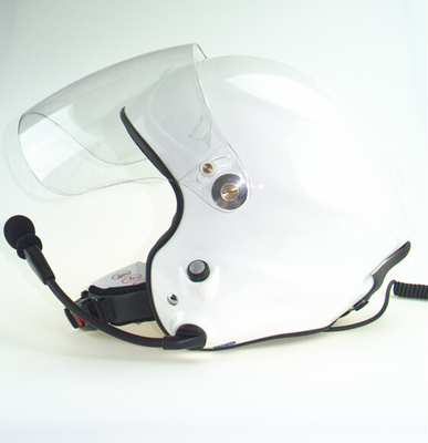 EN966 Noise cancel Paramotor helmet  PPG helmet white double side PTT  13 years Factory