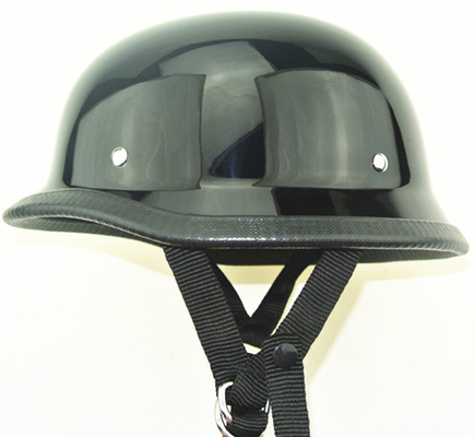 Black colour German Style Polo Novelty Motorcycle Half Helmet total 6 size