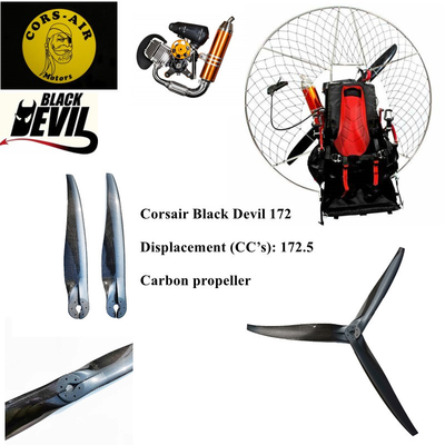 Corsair BlackBee/BlackBull/CorsairM19Y /Black Magic/Corsair M21/Corsair M25Y/Black Devil paramotor carbon propeller