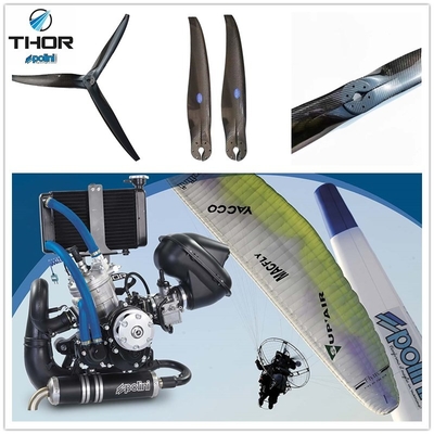 Polini Thor 80/100/130/150/190/200/250 190 evo 190 HF 200 evo 200 HF engine paramotor carbon propeller