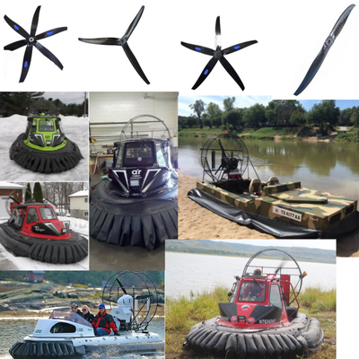 Design  composite blades for hovercraft, Airboat carbon propeller,115cm-170cm 2 3 4 5 6 blades