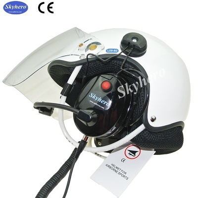 Noise cancel Powered paragliding helmet PPG helmet EN966 Paramotor helmet White Black Blue Red