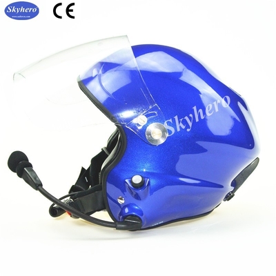 Paramotor helmet GD-G with full headset Red colour M L XL XXL size in stock blue red black