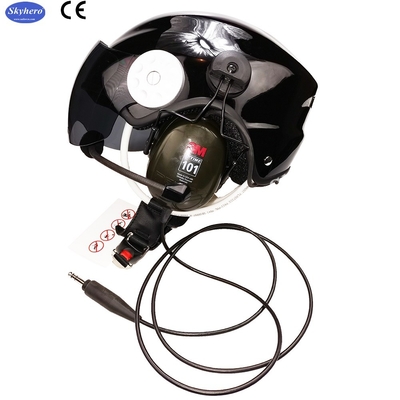 En 966 Standard Powered Paragliding Helmet  Noise Cancel Paramotor Helmet Color Red Black White Blue Paramotor