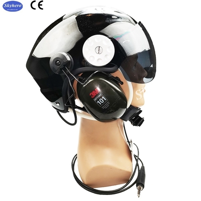 En 966 Standard Powered Paragliding Helmet  Noise Cancel Paramotor Helmet Color Red Black White Blue Paramotor