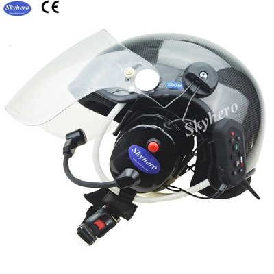 Carbon Fiber Paramotor Helmet PPG Helmet With High Noise Cancel Bluetooth Headset EN966 Certificated Paramotoring