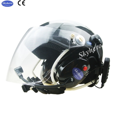 Carbon Fiber Paramotor Helmet PPG Helmet With High Noise Cancel Bluetooth Headset EN966 Certificated Paramotoring