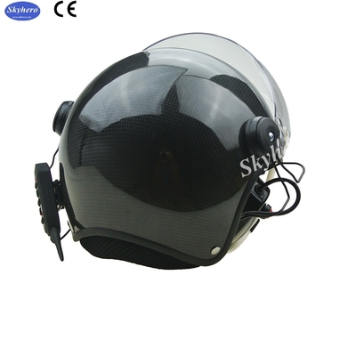 Carbon Fiber Paramotor Helmet PPG Helmet With High Noise Cancel Bluetooth Headset EN966 Certificated Paramotoring