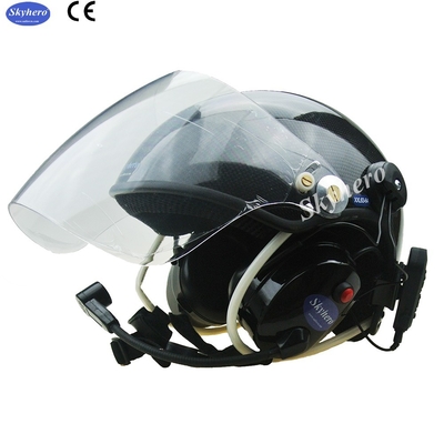 Carbon Fiber Paramotor Helmet PPG Helmet With High Noise Cancel Bluetooth Headset EN966 Certificated Paramotoring