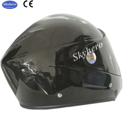 Black White Hang glider helmet full face Paraligliding helmet 850g+/-50g EN966 certification