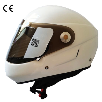 Black White Hang glider helmet full face Paraligliding helmet 850g+/-50g EN966 certification