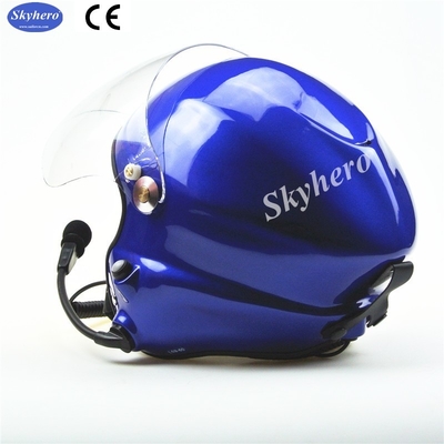 EN 966 Paramotor helmet two side PTT headset 13 years professional manufacturer color red blue matte black