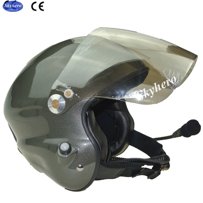 Grey Paramotor helmet GD-G with full headset PPG helmet  Noise cancel powered paragliding helmet